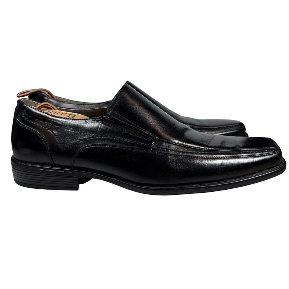 G.H. Bass & Co. Warren Mens Black Leather Casual Dress Loafer Shoes Size 13M